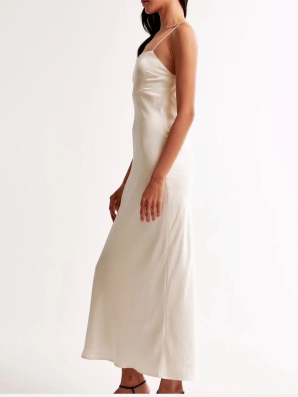 The A&F Julia Slip Cowl Back-Bow Maxi Dress